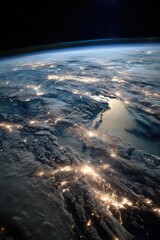 Earths Night Lights - A Stunning View from Space, City Glows.