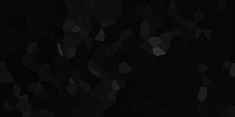 Obraz premium Dark Abstract Geometric Mosaic Pattern with Varying Shades of Gray and Black Irregular Polygonal Shapes Creating a Textured Background for Design