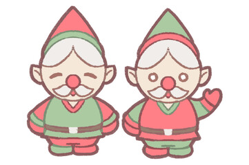Christmas gnome illustration