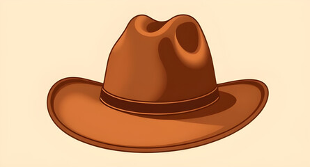 western hat, ranch hat, rodeo hat, wild west hat, brown hat illustration, vintage cowboy hat, cowboy cap, country style hat, traditional cowboy hat, felt cowboy hat, leather cowboy hat, western fashio