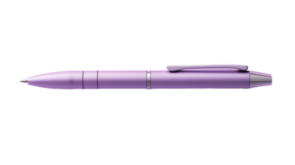 Contemporary Purple Pen on a Soft Purple Background, Featuring a Sleek Design
