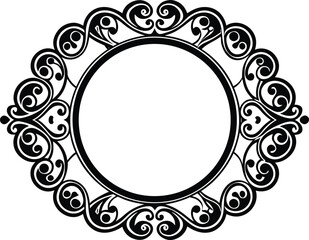 frame with floral ornament
