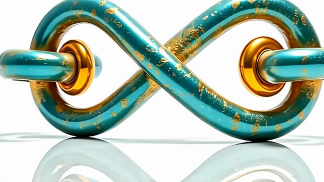 indium adenine captivate show of elegance, see adenine dual-core atom circumvolve along mirror bloc slowly, showcasing intricate spiral structure ornament with brilliant colors of aqua and