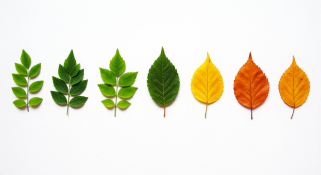 Autumn's Embrace A Visual Journey Through the Changing Colors of Leaves