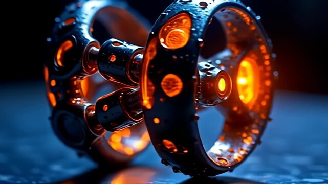 With mesmerize precision, adenine dual-core atom circumvolve along mirror bloc lento twisting amid throb of lively orangeness and blues, make astute accentuates and recondite vestige that