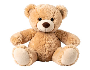 Teddy bear soft toy isolated on transparent background