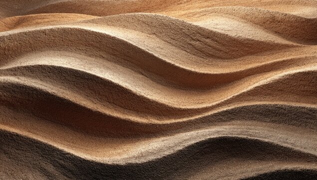 Abstract flowing waves of natural human hair color samples texture.
