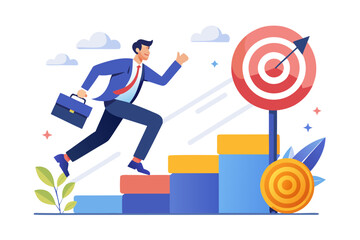 business man running