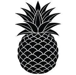 Obraz premium Vector illustration of a fresh, sweet, and juicy tropical pineapple