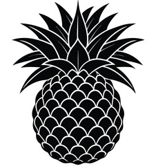 Obraz premium Vector illustration of a fresh, ripe, and juicy tropical pineapple
