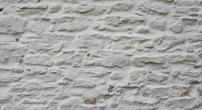 Textured white stone wall background, rustic architectural detail perfect for design and decor