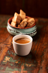 Pizza with chorizo ​​sausage, mozzarella cheese, green pepper and black olives. Rustic wooden background. Soft focus.	