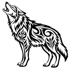 Tribal Wolf Symbol 1