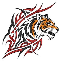 Tribal Tiger Illustration