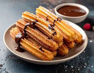 CHURROS WITH CHOCO SAUCE