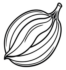 Vector illustration of an onion vegetable icon design