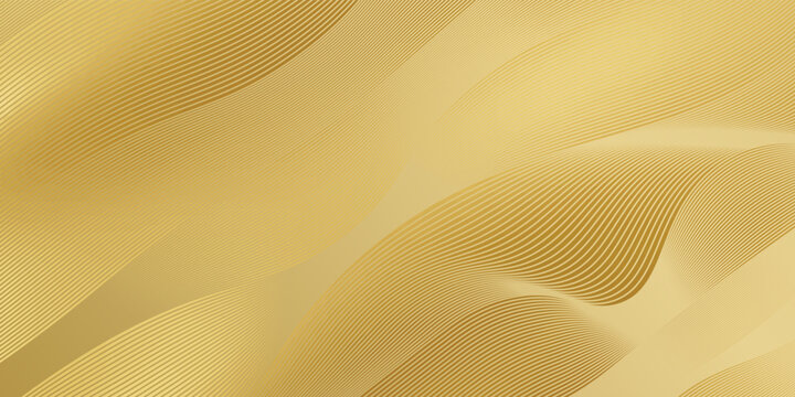 Premium background design with diagonal line pattern in gold colour. Vector horizontal gold template for business banner, formal invitation, luxury voucher, prestigious gift certificate