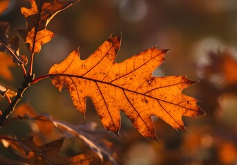 red autumn leaves
