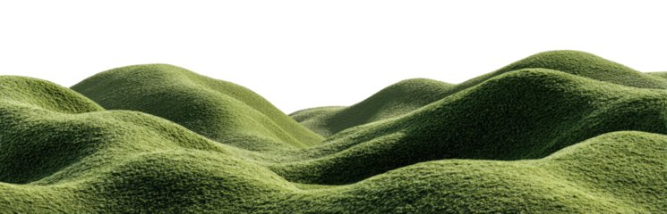 Rolling hills of grassy terrain