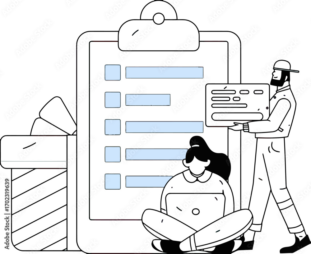 Aufkleber streamlined project management with digital checklists and team collaboration, empowering efficiency