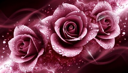 This dramatic and luxurious image is perfect for perfume advertising, Valentine's Day greeting cards, fantasy book covers, and elegant flyers for romantic events.