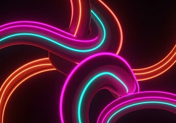 abstract background with glowing lines