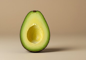 Avocado on a cream background