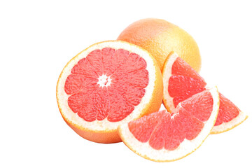 Grapefruit isolated on white background