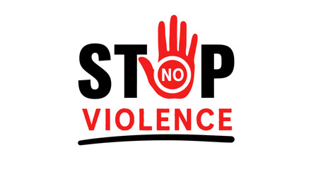 An image representing the urgent need to halt and eliminate all forms of violence in society today