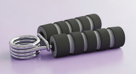 Hand grip exerciser with steel spring, training equipment for fitness