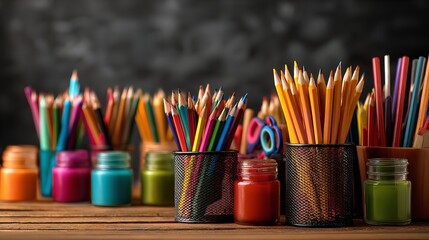 Vibrant Colored Pencils & Paints: Back to School Essentials