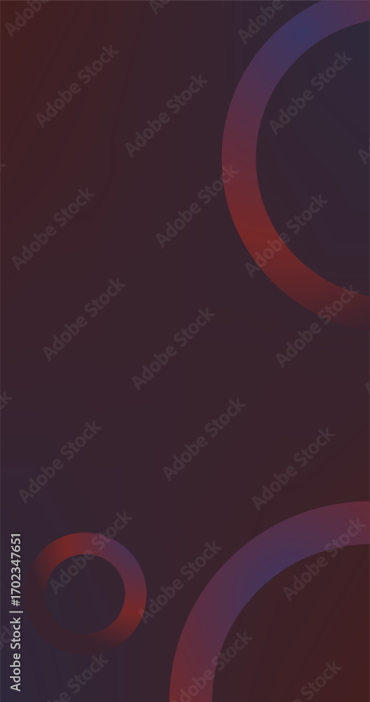 Aufkleber red blue purple abstract background with circles and gradients copy space for element design