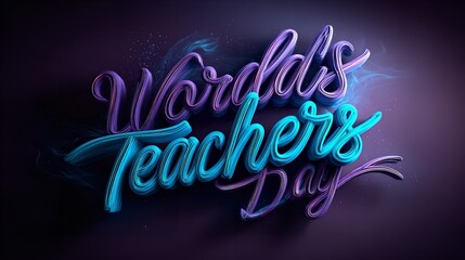 World Teachers' Day: Celebrate Educators with Stunning 3D Typography