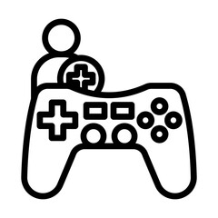 Game Invite line icon