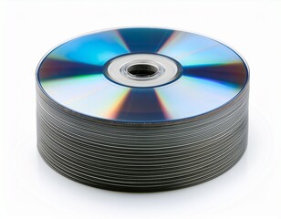 Fototapeta premium compact disc isolated on white background