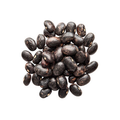 Obraz premium Pile of Black Beans, Top View, Close Up
