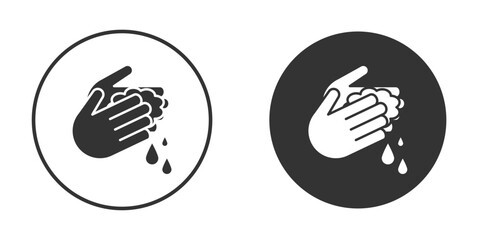 Hand wash icon vector. simple design logo icons set