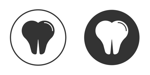 Tooth icon vector. simple design logo icons set