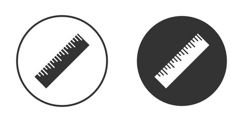 Ruler icon vector. simple design logo icons set