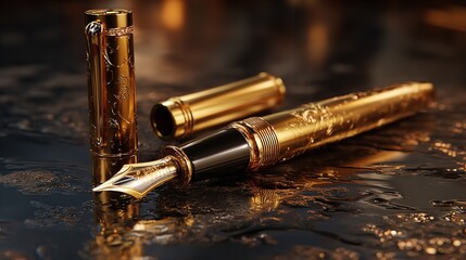Luxury Gold Fountain Pen: Exquisite Design & Craftsmanship
