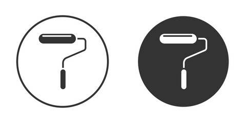 Paint roller icon vector. simple design logo icons set