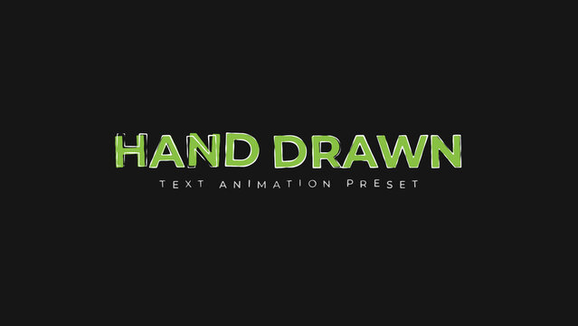 Hand Drawn Text Animation