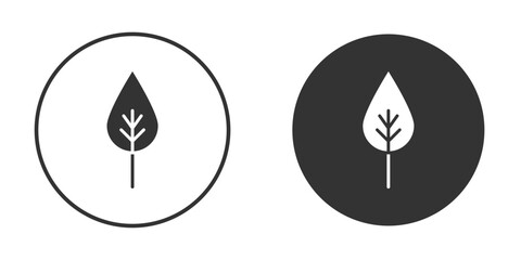 Leaf icon vector. simple design logo icons set