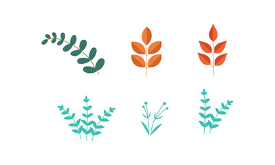 Autumn Foliage Vector – Decorative Fall Leaves Illustration