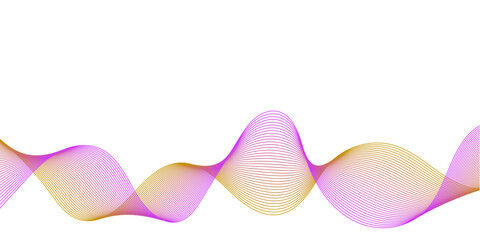 Colorful Wave Line Abstract Background Design.