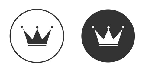 Crown icon vector. simple design logo icons set