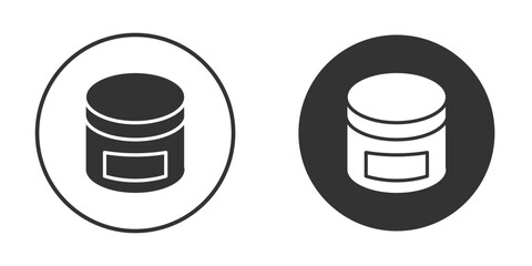 Cream icon vector. simple design logo icons set