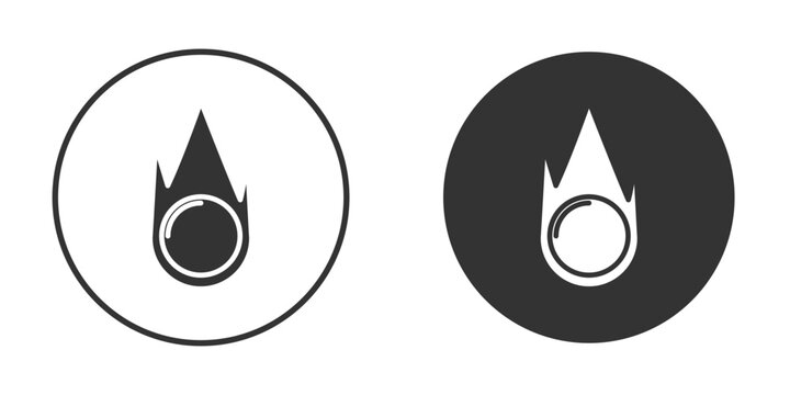 Comet icon vector. simple design logo icons set