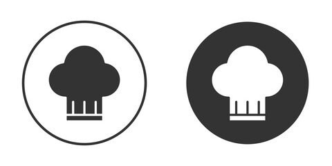 Chef hat icon vector. simple design logo icons set