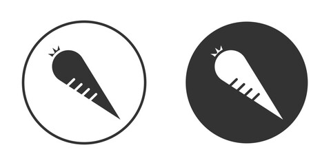 Carrot icon vector. simple design logo icons set